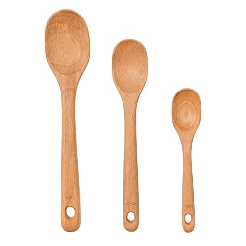 OXO Good Grips Wooden Spoon Set Brown 3-Piece Absolutely Price to value ...