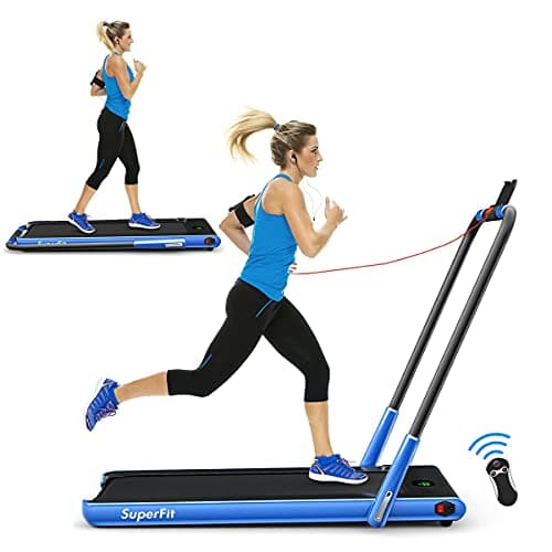 Goplus 2-in-1 Folding Treadmill