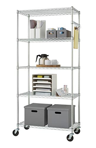 Amazon.com: TRINITY EcoStorage 5-Tier NSF Wire Shelving Rack with ...