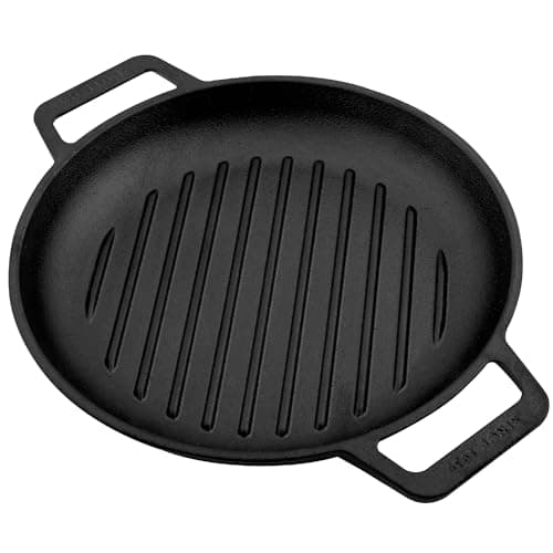 Victoria Cast Iron Square Grill Pan with Grill Lines, 10 x 10-Inch ...