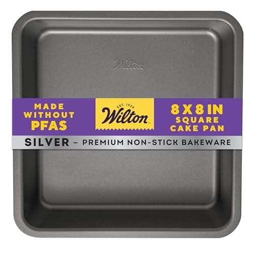 Wilton Recipe Right 8-Inch Square Non-Stick Cake Pan 1 Pack - Walmart.com
