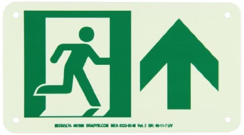 Brady BradyGlo Photoluminescent Safety Signs