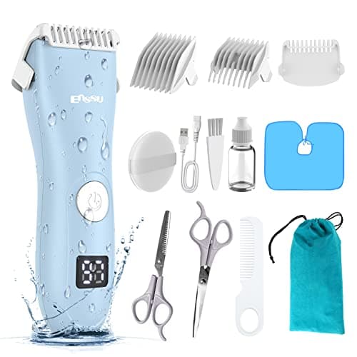 Baby Hair Trimmer with Vacuum, Kids Hair Clippers Kit with 3 Guide ...