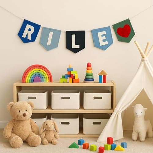 Rainbow Felt Alphabet Garland | Letter garland, Garland, Felt ball garland