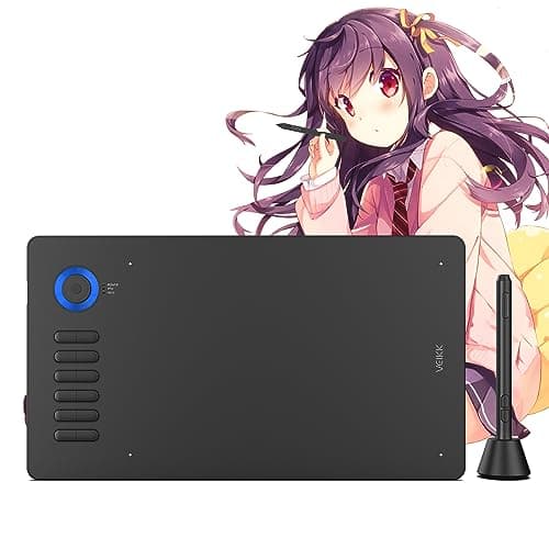 VEIKK A15 Pro Graphics Drawing Tablet 10 x 6 inch Digital Drawing ...
