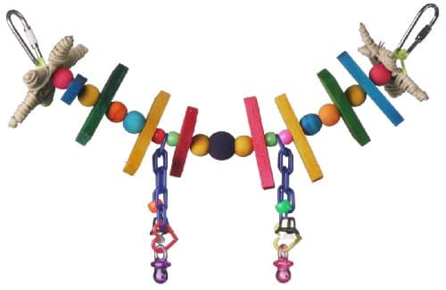 SUPER BIRD CREATIONS Rainbow Bridge Bird Toy, Large/X-Large - Chewy.com