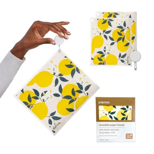 Papaya Reusables Bamboo Unpaper Towels