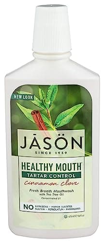 Jason Natural - Healthy Mouth Tartar Control Cinnamon Clove Mouthwash ...