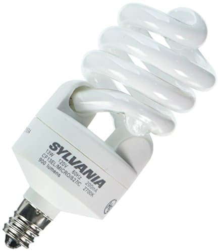 SYLVANIA T2 23W Compact Fluorescent Full Half Spiral in Warm White in ...