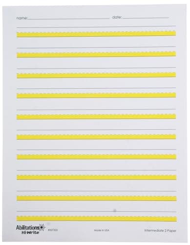 Abilitations Integrations Hi-write Beginner 2 Paper 100 PC Large Line ...