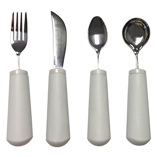 KE-Classic Bendable Weighted Utensils Set : large, heavy handle ...