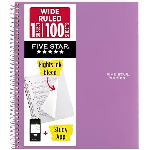 Five Star® Personal Spiral Notebook, College Ruled, 4 3/8" x 7 ...