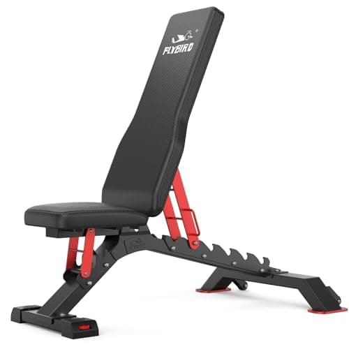 Amazon.com : FLYBIRD Adjustable Bench,Utility Weight Bench for ...