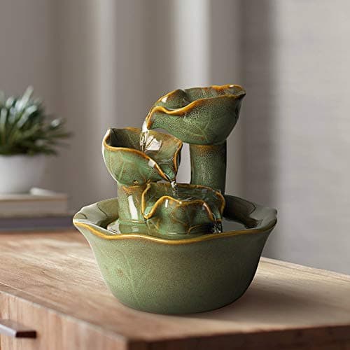 John Timberland Zen Tabletop Water Fountain with LED Light Rolling Ball ...