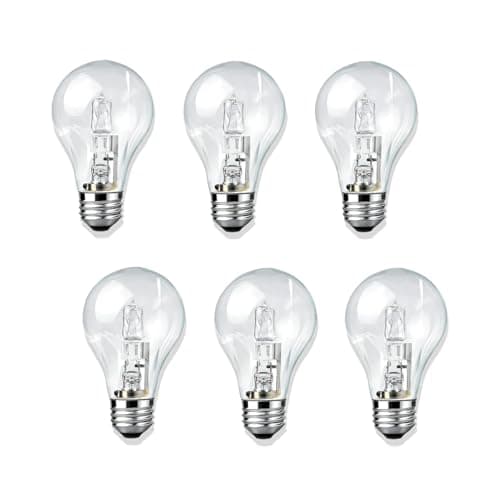 GE General Purpose 43W Energy-efficient A19 Halogen Bulb, Standard Base ...