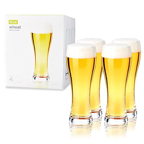 Wheat Beer Glasses by True, Set of 4 - Drinkware