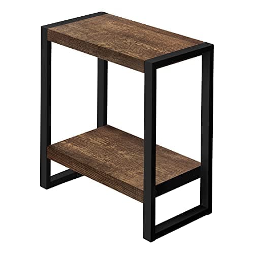 Monarch Specialties Accent Table - 24"H / Brown Reclaimed Wood / Black ...