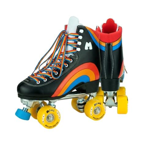 Moxi Roller Skates | Rainbow Riders - Asphalt Black – A Little Bird ...