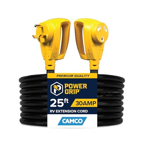 Camco PowerGrip 30A/15A Dogbone RV Power Cord Adapter - Shopic