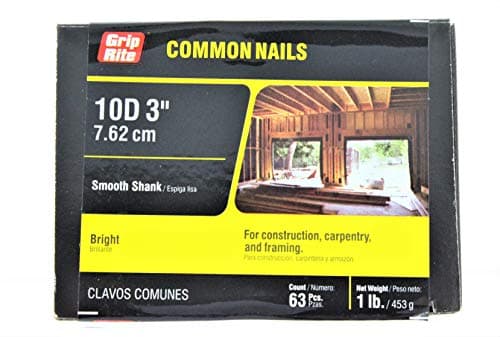 Grip-Rite 3 inch Common Bright Steel Nails