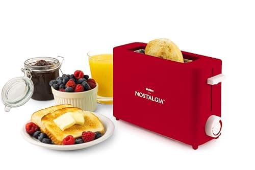 Amazon.com: Nostalgia MyMini Single Slice Toaster, Extra Wide Slot ...