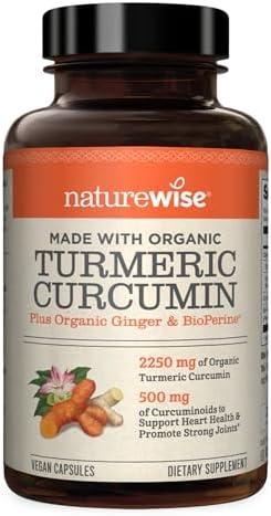 NatureWise Curcumin with Organic Black Pepper 180 Capsules