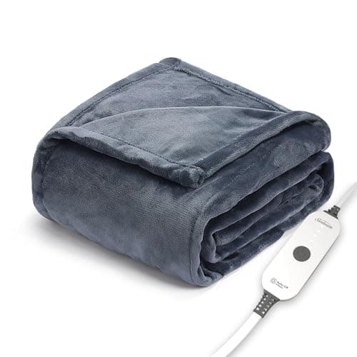 Velvet Plush Heated Throw by Sunbeam