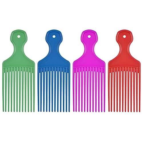 Wooden Comb Afro Pick Hair Lift Combs Beard Pick Natural Wood ...