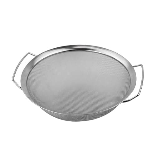 2PCs 304 Stainless Steel Fine Mesh Strainer Spoons Kitchen Oil Skimmers ...
