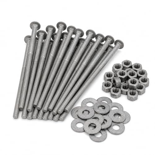 Hillman 812518 Flat Head Carriage Bolts Galvanized 1/4 x 3 Inch 100 ...