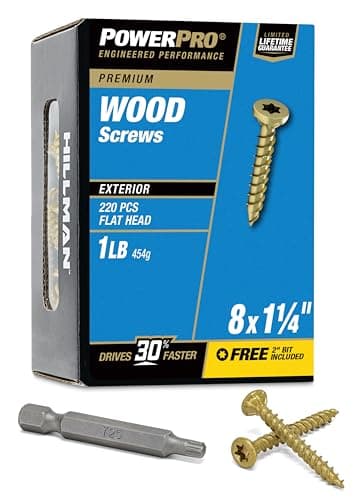 Hillman Power Pro Premium Exterior Wood Screws