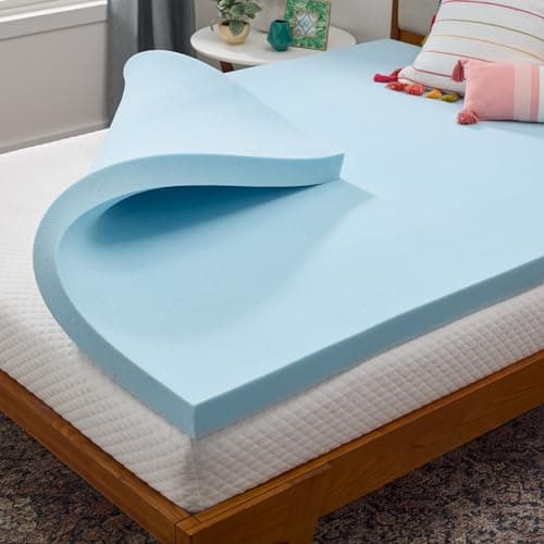 Yiwa Mattress Topper, 4inch Memory Foam Mattress Topper for Travel ...