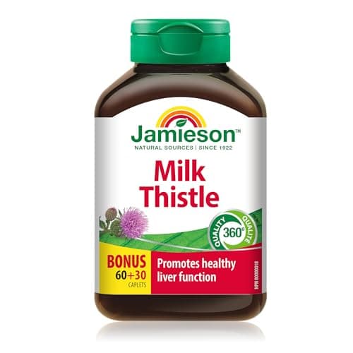 Amazon.com: Jamieson Milk Thistle Herbal Complex Daily Liver Detox ...