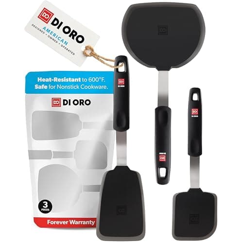 New DI ORO Designer Series Elite 3-Piece Turner Spatula Set - 600F Heat ...