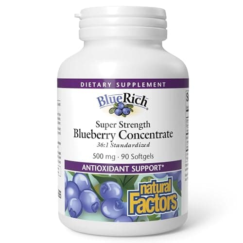 BlueRich® Super Strength Blueberry Softgels | Natural Factors USA