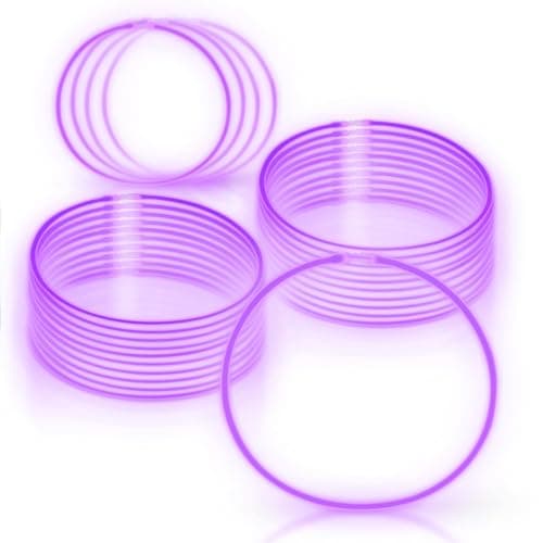 Windy City Novelties - 8" Yellow Glow Stick Bracelets - Bulk 50 Pack ...