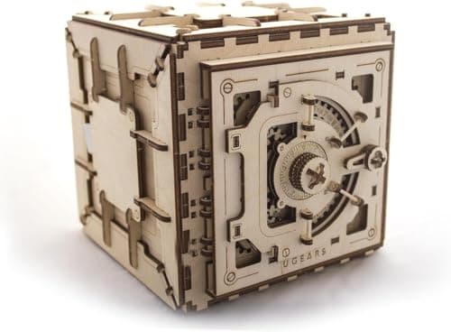 UGears Safe - mechanical model kit and puzzle box - Kamami on-line store
