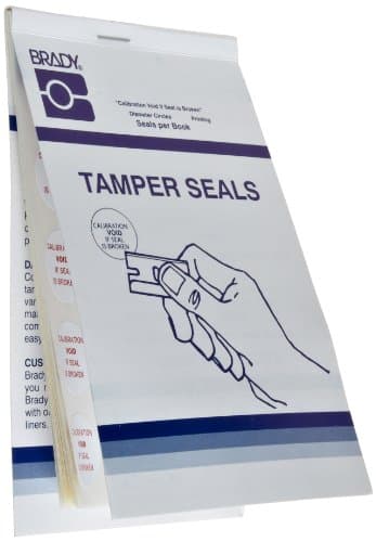 Brady Serialized Plastic Valve Tags