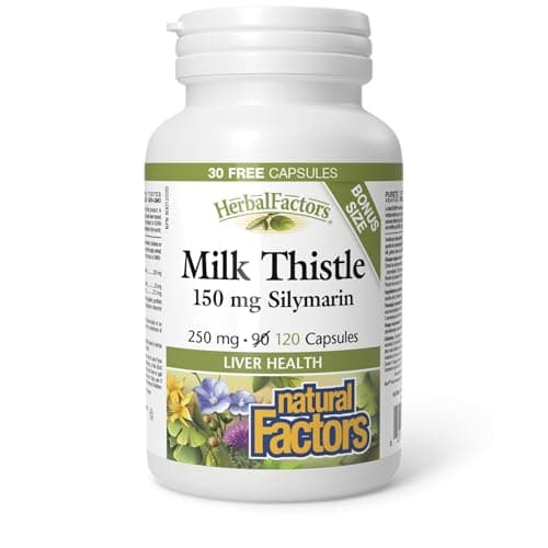 Premium Milk Thistle Vegetarian Capsules | Natural Factors USA