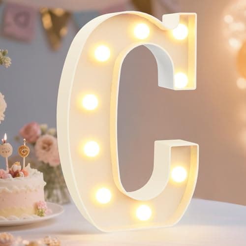 Buy Pooqla DELICORE LED Marquee Letter Lights Alphabet Light Up Sign ...