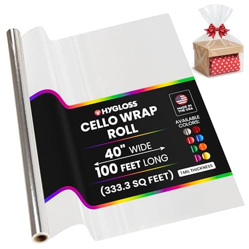 Amazon.com: Hygloss Products Roll Cellophane Wrap for Crafts, Gifts ...