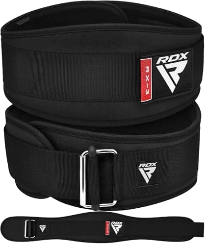 RDX X3 Weightlifting Neoprene Gym Belt in Red