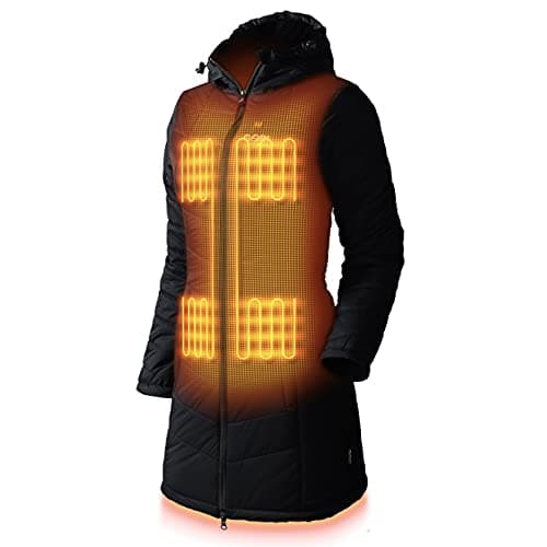 Veste chauffante en polaire pour femme avec batterie, manteau chauffant ...