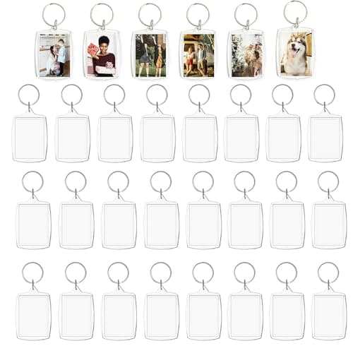 Indigo Mini Acrylic Photo Keychain