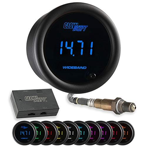 Jauge numérique wideband GlowShift 10 Color pour le rapport air/carburant