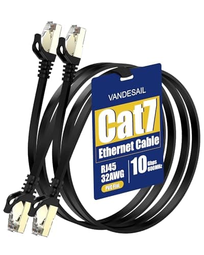 VANDESAIL CAT 7 Ethernet Cable, Gigabit Cable 15 FT RJ45 High Speed ST ...