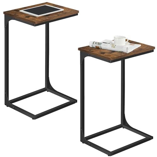 VASAGLE C-Shaped End Table ULNT50X