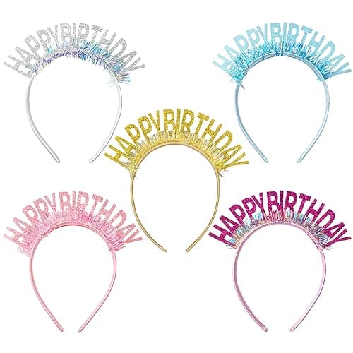 Beistle Happy Birthday Glitter Headband