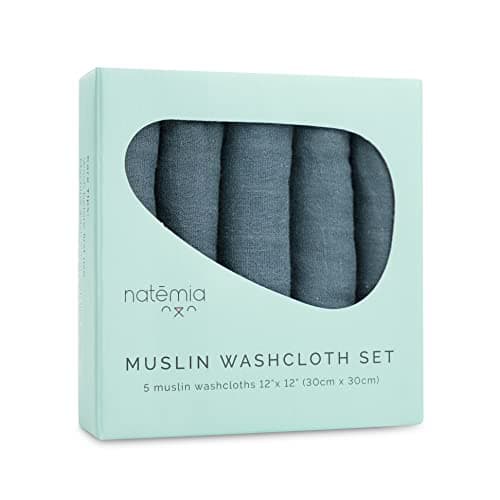 Amazon.com : Natemia Organic Baby Washcloths - 10"x10" Soft Cotton ...