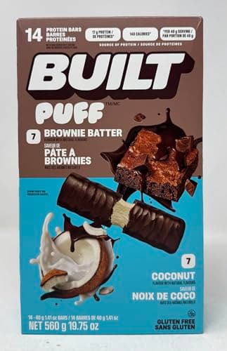 Amazon.com : Built Bar 12 Pack High Protein and Energy Bars - Low Carb ...